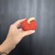 Dynia ozdobna handmade, rozmiar S, kolor ciemnopomarańczowy - 1 szt