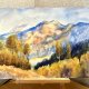 Jesień w górach 42/30cm, originalna akwareli A3