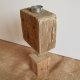 Świecznik drewniany, stare drewno, loft, industrialny, wabi-sabi /12/ rękodzieło, handmade