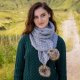 Zestaw CZAPKA + SZALIK 100% wełna Merino - UNISEX