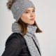 Zestaw CZAPKA + SZALIK 100% wełna Merino - UNISEX
