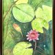 Różowe lilie wodne 42/30cm, originalna akwareli A3