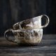 Ręcznie robione filiżanki ceramiczne – komplet 2 sztuki