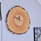Zegar z plastra drewna, brzozy, drewniany plaster zegar ścienny oryginalny, rustykalny, boho, duży na ścianę, naturalny