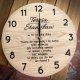 Zegar z grawerem NA ZAMÓWIENIE, wg Twojego projektu, na personalizowany prezent, z dedykacją, zegar ścienny z litego drewna
