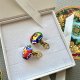 Murano Millefiori Clip Earrings  ❤ Art Glass ❤ Bardzo ciekawe