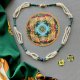 Art Italy Necklace ❤ lapis lazuli, malachite and pearls ❤ Stworzony przez naturę ❤