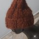 Beanie brąz   moher
