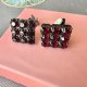 Italian Design - Wine Red Clips Earrings ❤ Wspaniałe klipsy ❤ Bardzo ciekawe