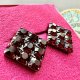 Italian Design - Wine Red Clips Earrings ❤ Wspaniałe klipsy ❤ Bardzo ciekawe