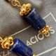 Art Italy Florentine lapis Lazuli earrings - 24k. Gold Plated ❤ Kolczyki z lapis Lazuli  ❤