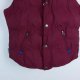 Superdry ocieplany bezrękawnik na polarze burgund / M