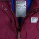 Superdry ocieplany bezrękawnik na polarze burgund / M