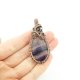 Fluoryt wisiorek wire wrapping