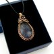 Fluoryt wisiorek wire wrapping