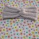Handmade na chłodniejsze dni – OPASKA wełniana robiona na DRUTACH – BEŻOWA, (wapień)