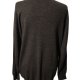 Ciemnoszary sweter unisex 100% wełna basic klasyczny casual całoroczny M/L