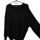 Czarny kaszmirowy sweter Tailor & Son 100% cashmere L – klasyczny V-neck, elegancki basic na jesień i zimę