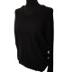 Czarny kaszmirowy sweter Tailor & Son 100% cashmere L – klasyczny V-neck, elegancki basic na jesień i zimę