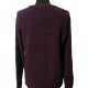 Wełniany sweter damski Vailent fioletowo-bordowy oversize jagnięca wełna M ciepły klasyczny casual