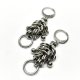 kolczyki chainmaille ze stali chirurgicznej heavy metal black death