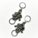 kolczyki chainmaille ze stali chirurgicznej heavy metal black death