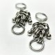 kolczyki chainmaille ze stali chirurgicznej heavy metal black death