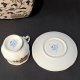 Angielska porcelana Rosina Queens filiżanka i spodek jesienny wzór jeżyny i brzoskwinie