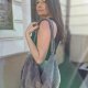 Sztruksowa torba hobo Szara