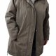 Kurtka khaki ocieplana parka vintage Nuage plus size