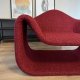 Fotel minimalistyczny nowoczesny boucle