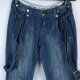 Crafted spodnie vintage na szelkach / XS