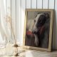 Plakat Elegancki plakat Pies - format 50x70 cm
