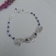 Naszyjnik kryształ górski lapis lazuli wire wrapping