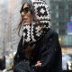 Balaclava z moheru ręcznie szydełkowana, kominiarka czapka handmade