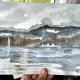 Surowa natura północy original akwareli A4