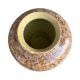 Wazon ceramiczny SS Meissen typ 1107/8 Niemcy, lata 60. szkliwienie krystaliczne drip glaze żółto-brązowy
