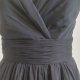 Handmade  czarna sukienka drapowana  S