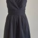 Handmade  czarna sukienka drapowana  S