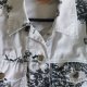 Vintage  Betty Barclay kurtka jeansowa bawełniana  zwierzęcy wzór  S