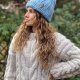100% MERINO czapka w grubym splocie CHUNKY