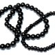 CZARNE koraliki bransoletki 3szt jak kamienne
