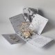25 rocznica ślubu, srebrne gody, exploding box, kartka 3d