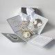 25 rocznica ślubu, srebrne gody, exploding box, kartka 3d