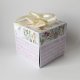 Pamiątka Chrztu Świętego dziecka exploding box kartka 3d