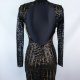 Boohoo koktajlowa sukienka mini  cekiny / XXS-XS