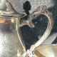 Elegancki Silverplated- srebrzony komplet -  zestaw stołowy - dzbanek, mlecznik cukiernica