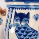 Ceramiczny, kuchenny pojemnik, vintage