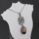 Runa Othala z mokaitem - srebrny amulet ochronny