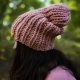 Wełniana czapka z wełny peruwiańskiej WOOLY retro róż